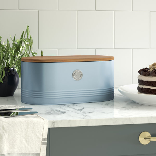 Teal Bread Bin Wayfair